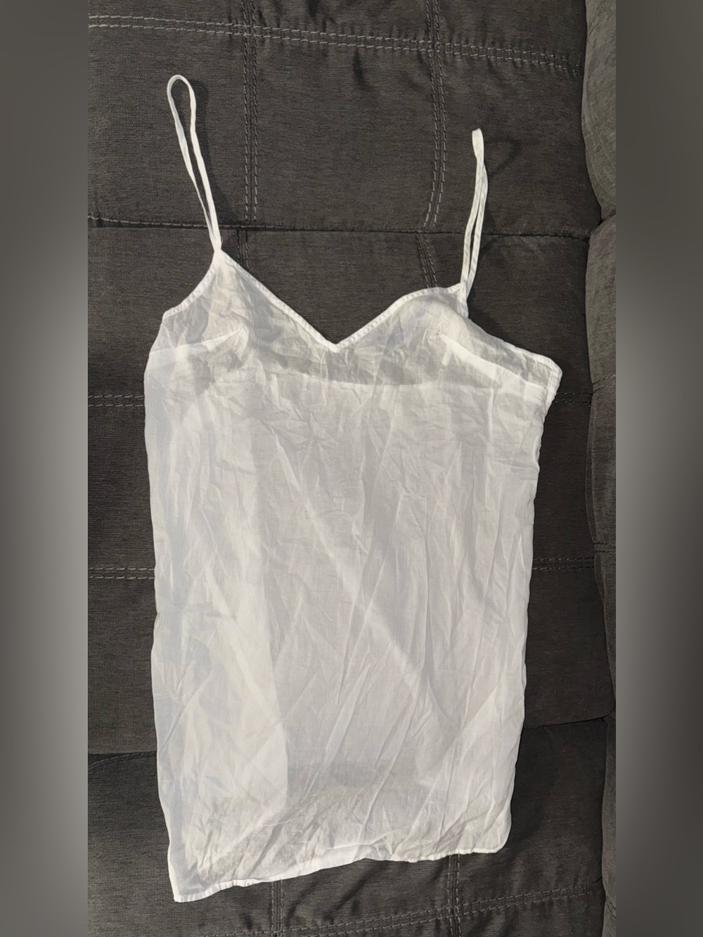Free People White Spaghetti Strap Cami